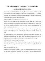 Tìm hiểu Google Adwords là gì và bí mật quảng cáo thành công