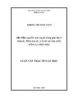 Bảo đảm quyền con người trong giai đoạn khởi tố, điều tra vụ án hình sự của viện kiểm sát nhân dân 