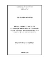 Pháp luật về quản lý sử dụng vốn của ngân hàng thương mại ở việt nam và thực tiễn tại ngân hàng thương mại cổ phần công thương việt nam chi nhánh ba đình  07 
