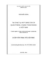 Tổ chức và hoạt động của cơ quan phòng, chống tham nhũng  