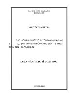 Thực hiện pháp luật về tuyển dụng viên chức ở các đơn vị sự nghiệp công lập  từ thực tiễn tỉnh quảng bình 