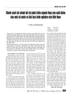 Chính sách tài chính hỗ trợ phát triển ngành thủy sản xuất khẩu của một số nước và bài học kinh nghiệm cho Việt Nam