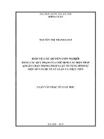 Bảo vệ các quyền con người bằng các quy phạm của chế định các biện pháp ngăn chặn trong pháp luật tố tụng hình sự   một số vấn đề về lý luận và thực tiễn  