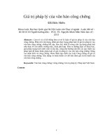 Giá trị pháp lý của văn bản công chứng  