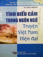 Tính biểu cảm trong ngôn ngữ truyện Việt Nam hiện đại: Phần 1