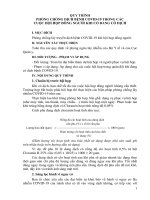 Quy trình phòng chống dịch bệnh COVID-19 trong các cuộc hội họp đông người khi có đang có dịch