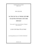 Vai trò của tòa án trong việc bảo vệ quyền con người ở việt nam hiện nay  