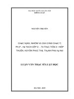Chức năng, nhiệm vụ của công chức tư pháp – hộ tịch cấp xã – từ thực tiễn xã hiệp thuận, huyện phúc thọ, thành phố hà nội 