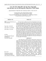 Các yếu tố tác động đến việc lựa chọn công nghệ tưới nhỏ giọt của các hộ nông dân trồng nho ở Ninh Thuận