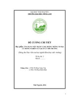 Đề cương chi tiết học phần: Ứng dụng viễn thám và hệ thống thông tin địa lý trong nghiên cứu quản lý môi trường