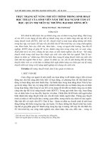 Thực trạng kỹ năng thuyết trình trong sinh hoạt học thuật của sinh viên năm thứ hai ngành Tâm lý học - Quản trị nhân sự trường đại học Hồng Đức