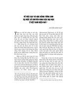 Về việc dạy và học bằng tiếng Anh tại một số chuyên khoa bậc đại học ở Việt Nam hiện nay