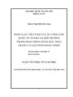 Công ước quốc tế về bảo vệ môi trường trong hoạt động hàng hải thực trạng và giải pháp hoàn thiện 