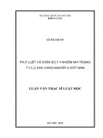 Pháp luật về kiểm soát ô nhiễm môi trường tại các khu công nghiệp ở việt nam 