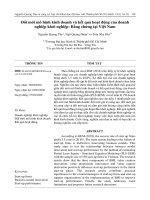 Đổi mới mô hình kinh doanh và kết quả hoạt động của doanh nghiệp khởi nghiệp: Bằng chứng tại Việt Nam