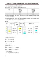 Chương 5: Giá trị hiện tại thuần và các quy tắc đầu tư khác