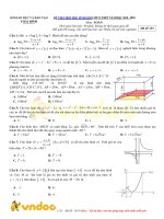 Đề thi chọn học sinh giỏi môn Toán lớp 12 năm học 2019-2020 – Sở Giáo dục và Đào tạo Thái Bình (Mã đề 103)