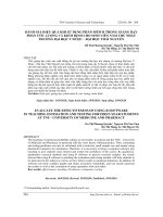 Đánh giá hiệu quả khi sử dụng phần mềm R trong giảng dạy phần ước lượng và kiểm định cho sinh viên năm thứ nhất trường Đại học Y Dược – Đại học Thái Nguyên