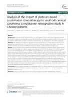 Analysis of the impact of platinum-based combination chemotherapy in small cell cervical carcinoma: A multicenter retrospective study in Chinese patients