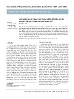 Những cơ hội và thách thức trong việc phát triển chuyên ngành Tiếng Việt ở tỉnh Vân Nam Trung Quốc