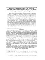 Nghiên cứu hoàn thiện công nghệ tinh sạch enzyme butyrylcholinesterase (EC 3.1.1.8) tái tổ hợp