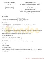 Đề thi chọn học sinh giỏi cấp quốc gia môn Toán lớp 12 năm học 2020-2021 – Sở Giáo dục và Đào tạo Phú Thọ (Đề chính thức)