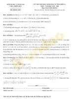 Đề thi học sinh giỏi cấp tỉnh môn Toán lớp 12 năm 2019-2020 – Sở Giáo dục và Đào tạo Thừa Thiên Huế (Đề chính thức)