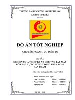 Nghiên cứu, thiết kế và chế tạo tay máy 4 bậc tự do