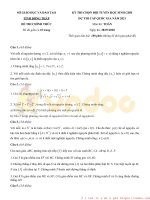 Đề thi chọn học sinh giỏi tham gia đội tuyển cấp quốc gia môn Toán lớp 12 năm học 2020-2021 – Sở Giáo dục và Đào tạo Đồng Tháp (Đề chính thức)