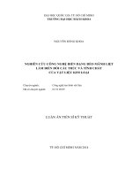 Nghiên cứu công nghệ biến dạng dẻo mãnh liệt làm biến đổi cấu trúc và tính chất của vật liệu kim loại merged