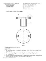 Đáp án đề thi học kỳ II năm học 2010-2019 môn Cơ sở công nghệ chế tạo máy - ĐH Sư phạm Kỹ thuật