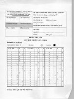 Đáp án đề thi học kỳ II năm học 2018-2019 môn An toàn lao động và môi trường công nghiệp - ĐH Sư phạm Kỹ thuật