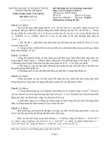 Đề thi học kỳ II năm học 2016-2017 môn Vật lý đại cương 2 (Đề số 1) - ĐH Sư phạm Kỹ thuật