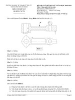 Đáp án đề thi học kỳ II năm học 2018-2019 môn Công nghệ chế tạo máy - ĐH Sư phạm Kỹ thuật