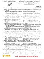 Đề kiểm tra giữa học kì 2 môn Giáo dục công dân 12 năm học 2018-2019 – Trường THPT Ngô Quyền (Mã đề 921)