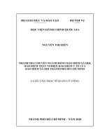 Thanh tra chuyên ngành đóng bảo hiểm xã hội, bảo hiểm thất nghiệp, bảo hiểm y tế của bảo hiểm xã hội thành phố hồ chí minh 