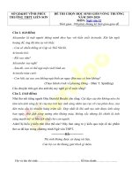 Đề thi chọn học sinh giỏi cấp trường môn Ngữ văn lớp 12 năm học 2019-2020 – Trường THPT Liễn Sơn