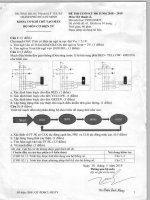 Đáp án đề thi cuối học kỳ II năm học 2018-2019 môn Kỹ thuật số - ĐH Sư phạm Kỹ thuật