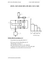 Đồ án Truyền động cơ khí: Thiết kế hệ thống dẫn động thùng trộn