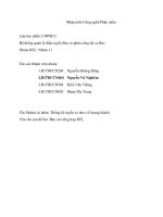 Bài tập lớn Hệ thống quản lý điều tuyến Bus và phân công lái xe Bus - Nhập môn Công Nghệ phần mềm ptit