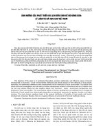 Ảnh hưởng của phát triển du lịch đến sinh kế hộ nông dân: Lý luận và bài học cho Việt Nam