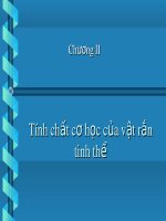 Bài giảng Vật lý chất rắn đại cương – Chương 2: Tính chất cơ học của vật rắn tinh thể