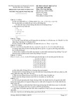 Đáp án đề thi cuối học kỳ II năm học 2019-2020 môn Cấu trúc rời rạc - ĐH Sư phạm Kỹ thuật