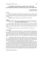 Xác định tài nguyên du lịch đặc thù và đề xuất giải pháp phát triển sản phẩm du lịch đặc thù ở Phú Yên