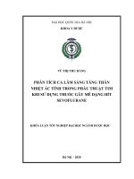 Phân tích ca lâm sàng tăng thân nhiệt ác tính trong phẫu thuật tim khi sử dụng thuốc gây mê dạng hít sevoflurane 