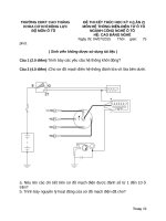 Đề thi kết thúc học kỳ 4 năm học 2014-2015 môn Hệ thống điện - Điện tử ô tô - Cao đẳng Kỹ thuật Cao Thắng