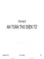 Bài giảng An ninh mạng – Chương 6: An toàn thư điện tử (TS Nguyễn Đại Thọ)