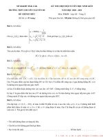 Đề thi chọn đội tuyển học sinh giỏi môn Toán lớp 12 vòng 2 năm học 2020-2021 – Trường THPT Chuyên Nguyễn Du (Đề chính thức)