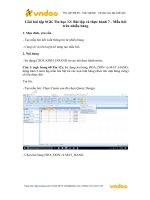 Giải bài tập SGK Tin học 12: Bài tập và thực hành 7 - Mẫu hỏi trên nhiều bảng