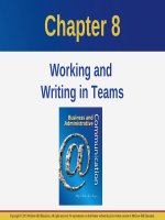 Lecture Business and administrative communication: Chapter 8 - Kitty O. Locker, Donna S. Kienzler